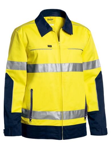 Picture of Taped Hi Vis Drill Jacket With Liquid Repellent Finish